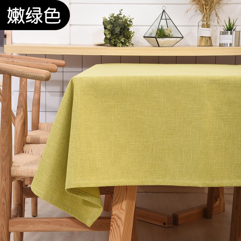 

Минималистичная однотонная утолщенная льняная скатерть в скандинавском стиле Tender green 60*60cm