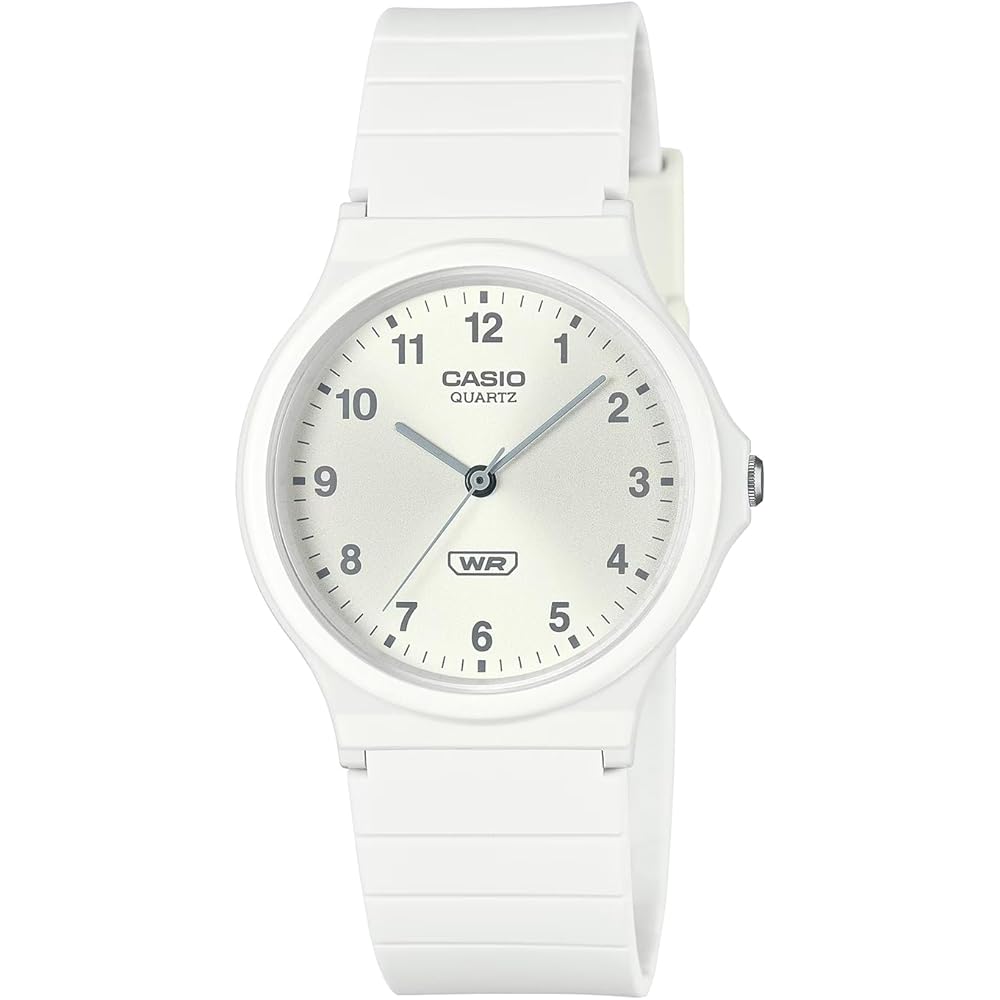 Casio Chippkashi MQ-24B-7B Unisex Analog Watch Biomass Plastic Band White