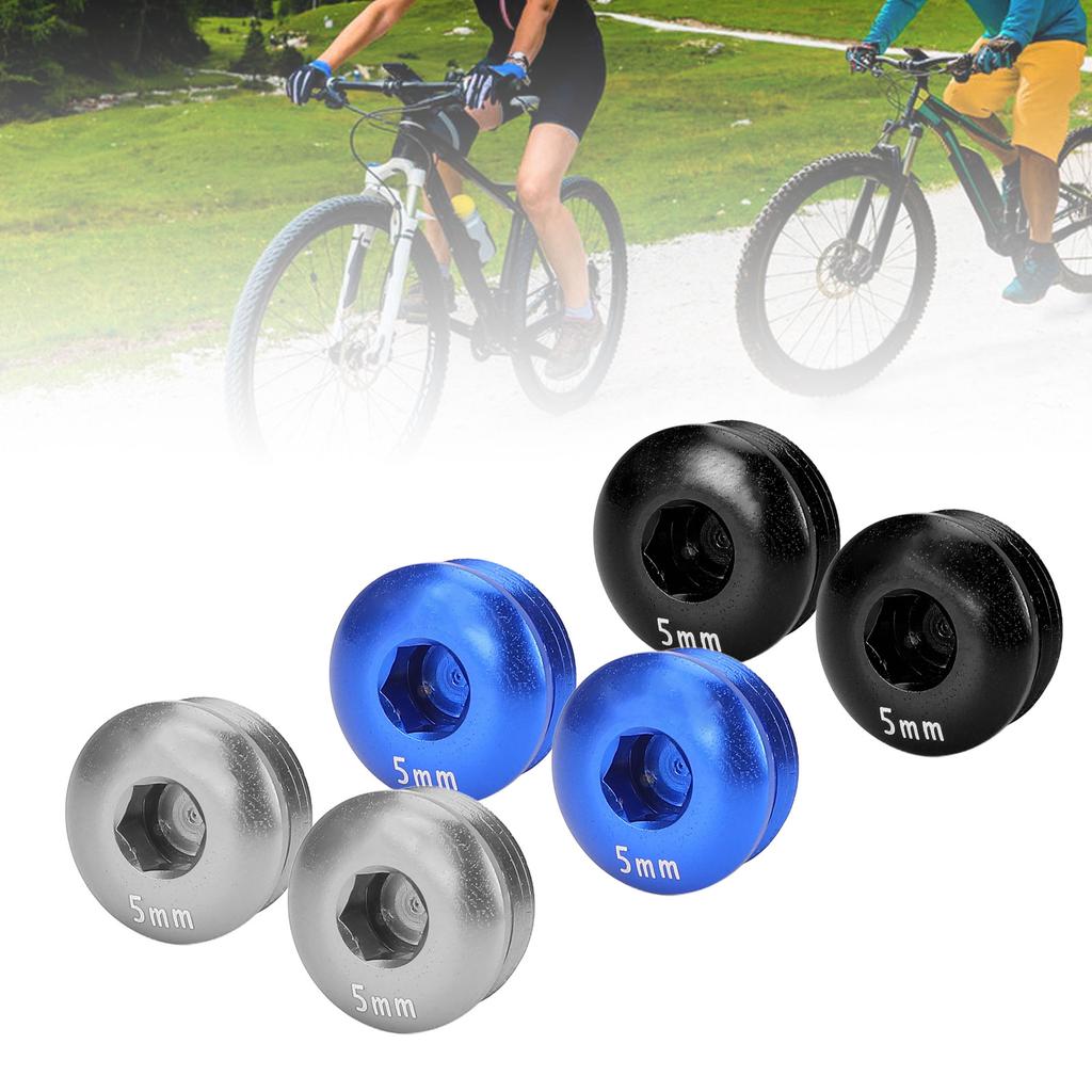Cycle Pedal Screw Cap Aluminum Alloy M14 Thread 5MM Pedal Screw Cover for Mountain Cycle