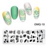 Japanese Nail Art Printing Template, Marble Christmas Snowflake Nail Art Printing Steel Plate