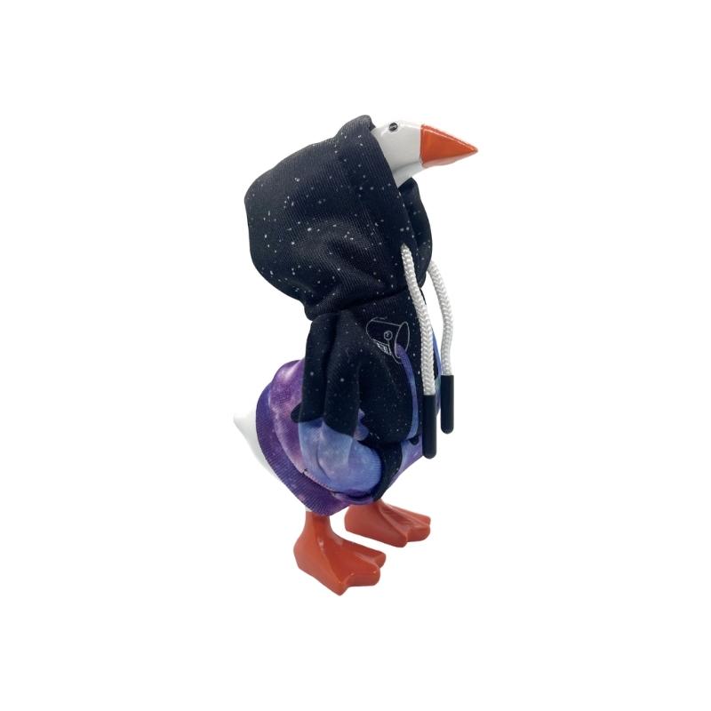 Geese Costume Ornament 7Inch Desk Geese Statue Outfits Light Weight Washable for Office Tabletop and Home Decoration