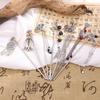 Elegant Women's Hairpin Antique Silver Butterfly Tassel Hair Stick Vintage Chinese Style Metal Jewelry Hair Accessories Hairpins