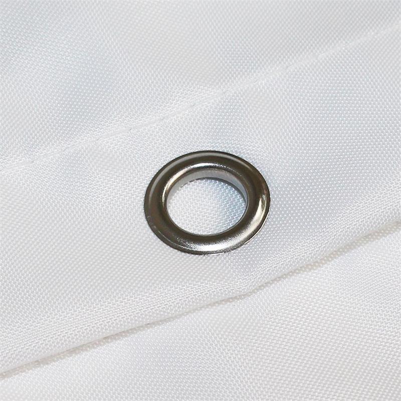 Perdea de duș din poliester cu imprimare cu frunze de flori, îngroșată, rezistentă la apă, rezistentă la mucegai, baie despărțitoare pentru baie, perdea universală