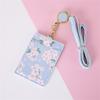 Credit Card Keyrings Student Sakura ID Card Holder Bus Card Cover Lanyard Card Holder Business Card