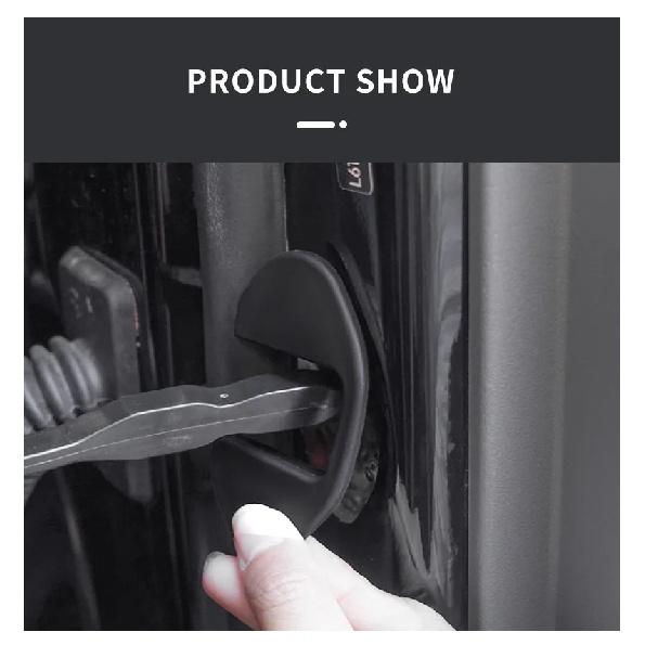 For Zeekr 009 Front Door Lock Cover Limiter Protective Cover Hinge Silicone Cover Waterproof and Rust-proof Decoration