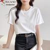 T-shirt à manches courtes 100 % coton pour femme Woodpecker