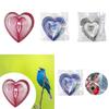 High Brightness Bird Deterrent Winds Sculptures Novelty Heart Shaped Reflectivity Wind Catcher for Balcony Granary Lawn Farmland