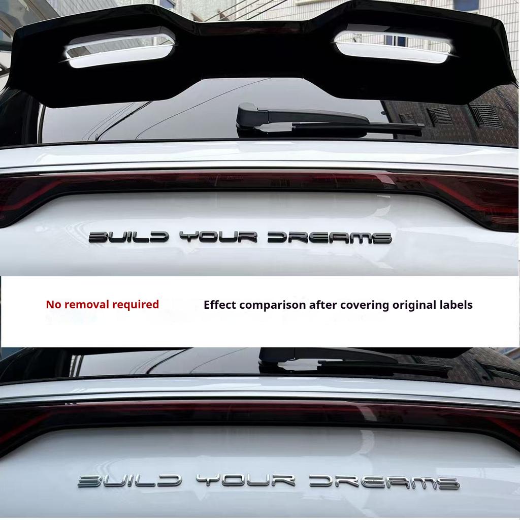 For BYD Song Plus DMI Car Black Front Emblem Song Plus EV Modification Black Warrior Covering Styles Car Badge Special Accessory