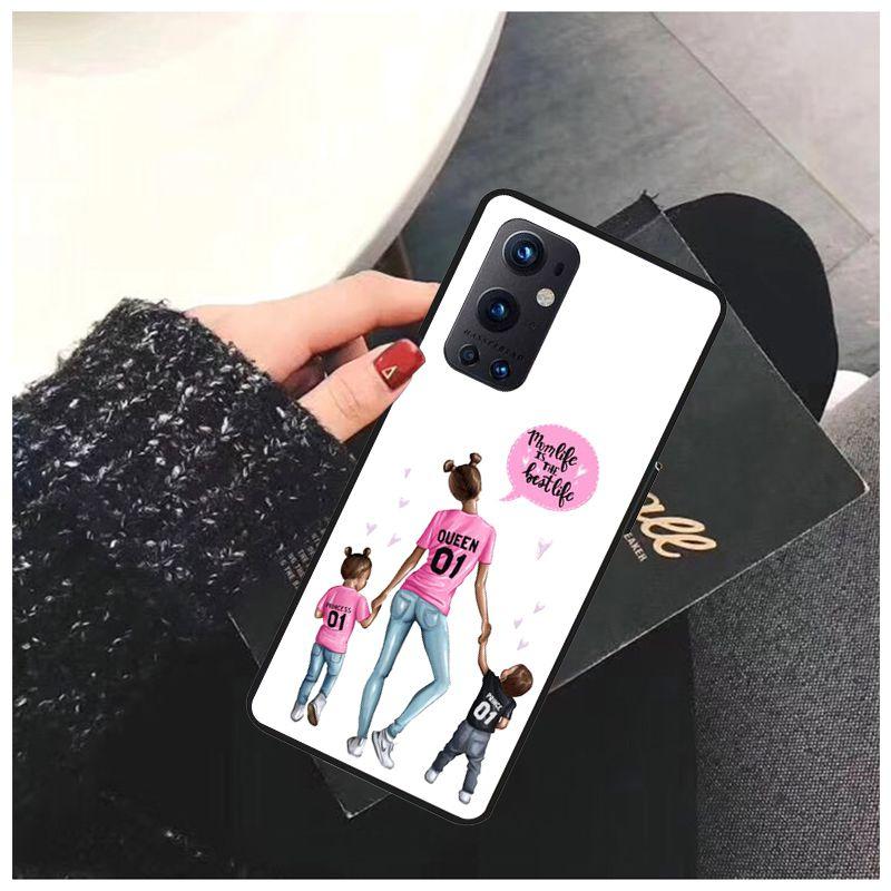 For OnePlus Nord N10 N100 Case CE 5G Funda Baby Mom Girl Soft Cases for One Plus 6 5T 6T 7T 8T 8PRO 9PRO Phone Cover Coque