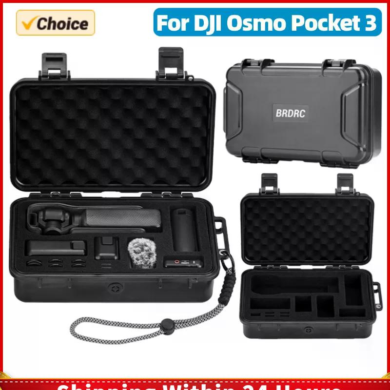 For DJI Osmo Pocket 3 Carrying Case Travel Storage Bag Waterproof Hard Box Portable Action Camera Accessories Protective Case