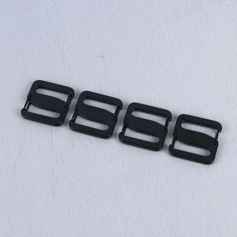 2/4 Pièces Boucle Réglable à Double Ouverture en Acier Inoxydable pour Connexion de Sangle de Sac à Dos Sangle de Sac de Ceinture Mousqueton Clip Boucle Raccord