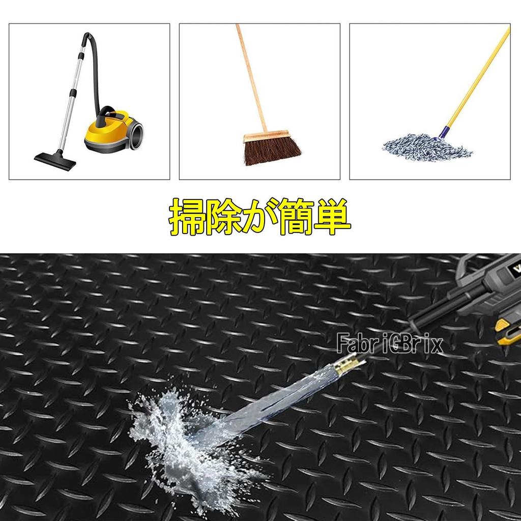 FabriGBrix Light Truck Rubber Sheet Rubber Garage Mat 100 x