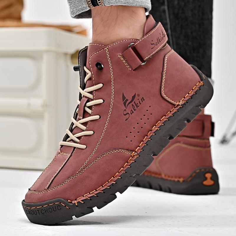 Leather Shoes Casual Sneakers Men Shoes Driving Comfortable Split Leather Shoes Men Loafers Moccasins Tooling Shoes