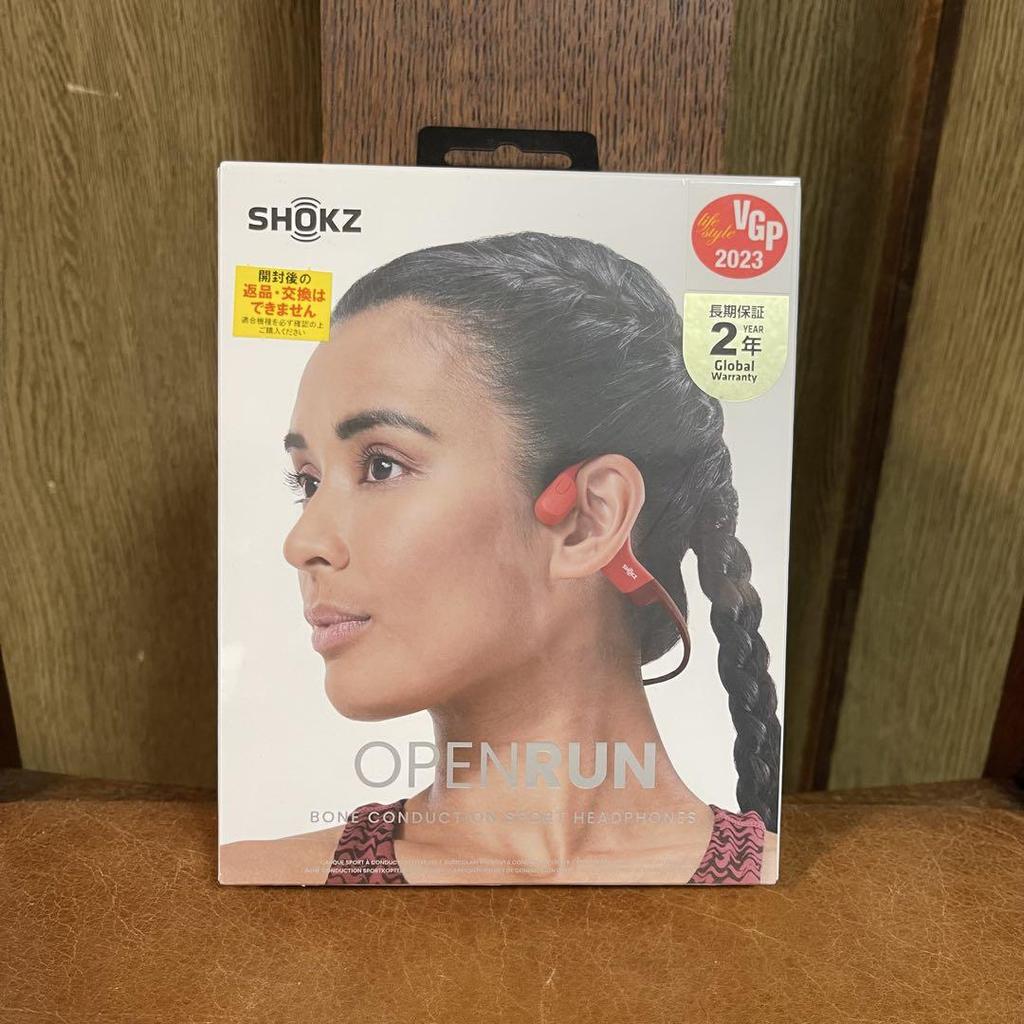 [USED] Shrink-wrapped Shokz OpenRun Red Bone Conduction Earphones