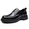 Leather Shoes New Winter Leather Breathable British Inner Height Increase Casual Shoes Business Dress Groom Wedding Shoes