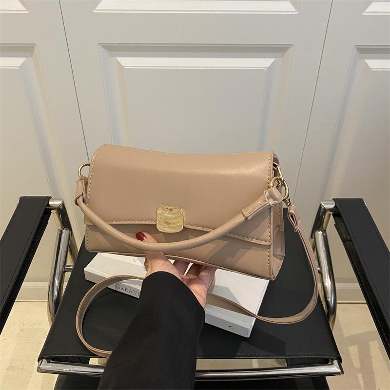 

New black underarm bag women s premium texture niche handbag popular messenger bag хаки