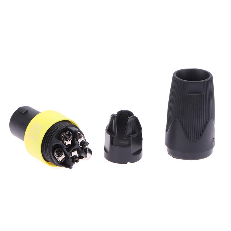 1Pcs 4-Pole 4Pin Nl4Fc Speaker Connector Ohm Plug Speaker Audio Cable Adapter Twist Lock 4 Pin Speakon Female Jack Accessories