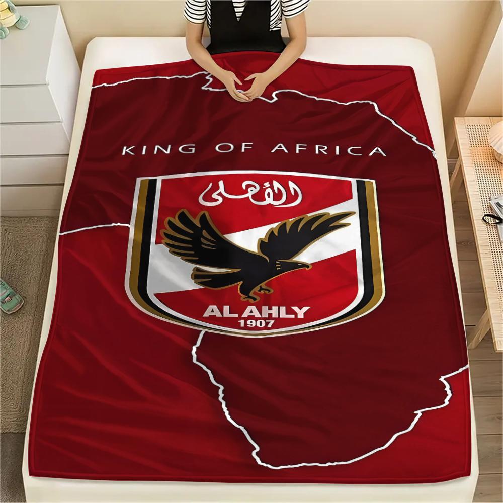 1 Stück Alahly Print Flanelldecke, Hohe Qualität für alle Jahreszeiten, Heimdekoration, Wärme und Komfort, Perfekt für Weihnachtsgeschenke