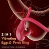 Vibrating Penis Ring for The Tongue, Clitoral Vibrator, Sex Toys, Clitoral Stimulator with Tongue for Men and Women,10 Vibrations, Couple Sex Toys