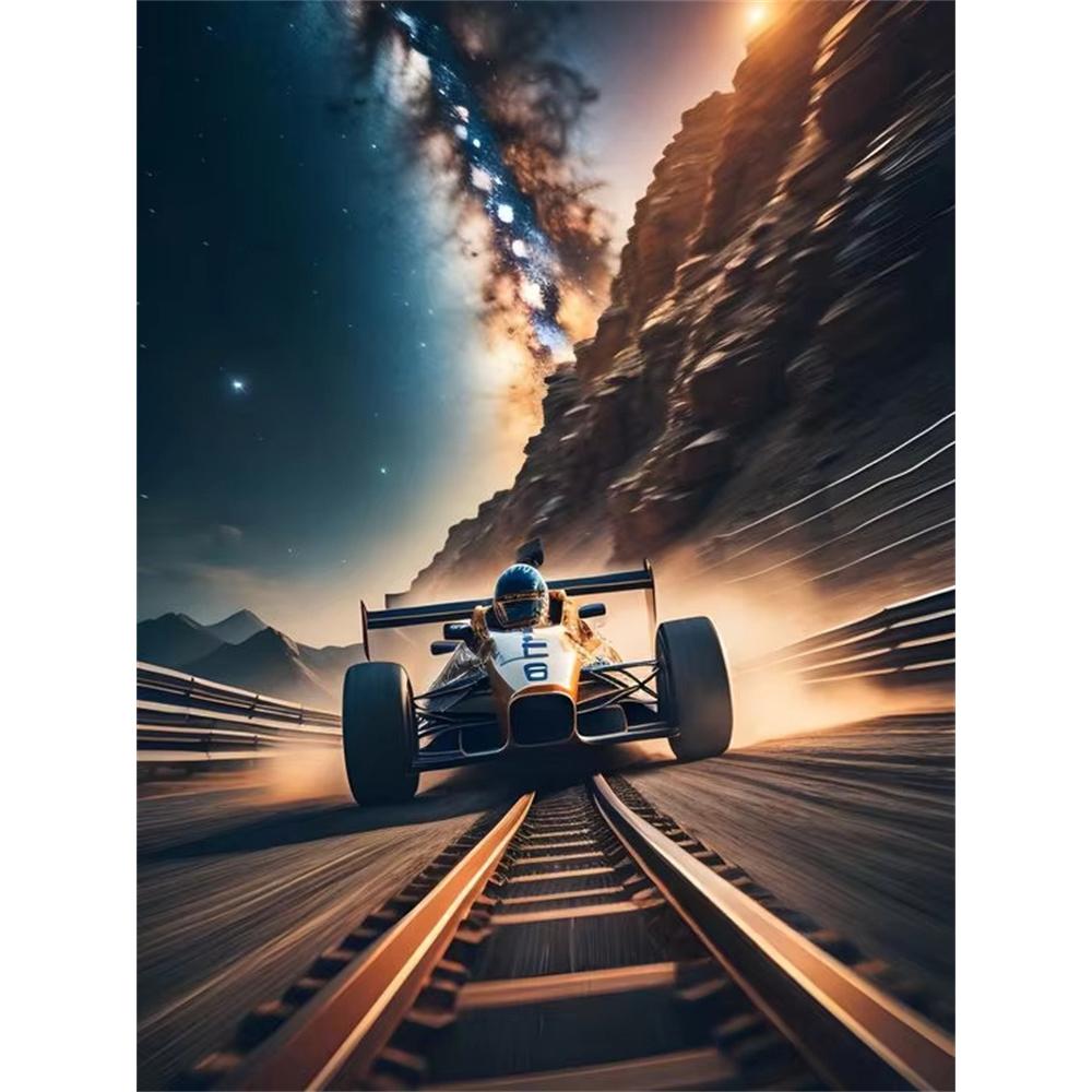 F1 Racing 5D Diamond Painting Kit DIY Handcraft Art Full Round_Square Drill Rome Decor Gift for Friends