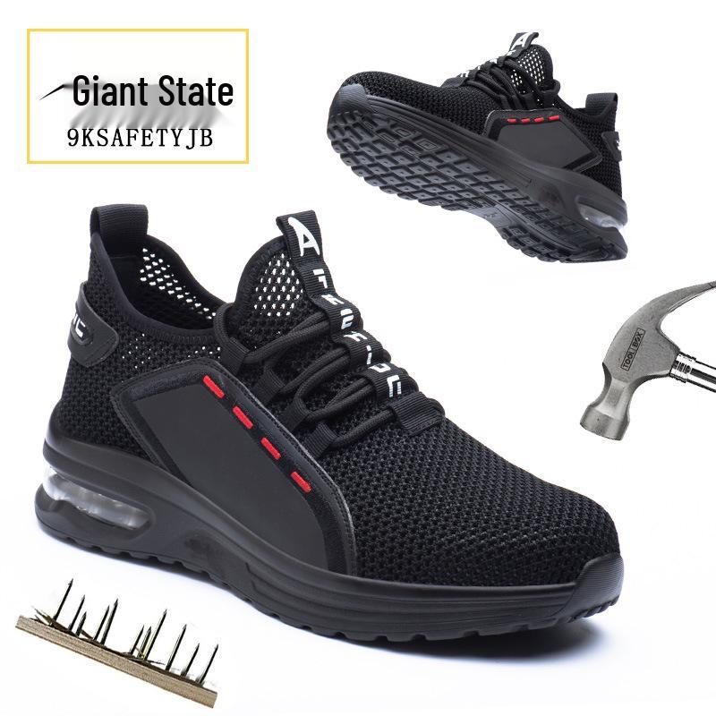 Men's Breathable Summer Work Shoes – Lightweight, Anti-Smash, Anti-Puncture, Wear-Resistant, Non-Slip Safety Footwear