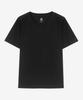 BASIC HOUSE Women'S V-Neck Stretch Slim Fit Short Sleeve T-Shirt Black Lats0204 (A Type)