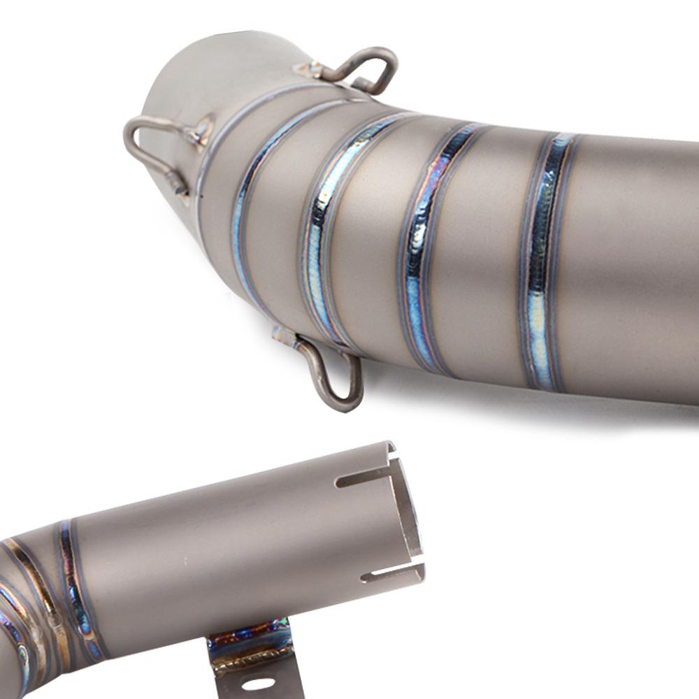Modified Exhaust System for Duke390/RC390: Stainless Steel & Titanium Mid-pipe & Tailpipe Set
