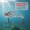 2-in-1 Metal VIB Fishing Lure Long Realistic 3D Eyes Bait Fast Sinking for Professional Outdoor Angling