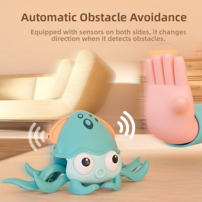 Light&Music Dancing Squid Toy Flat Ground Escape Educational Electric Dancing Octopus Catch Up Simulation Squid Interactive Toy