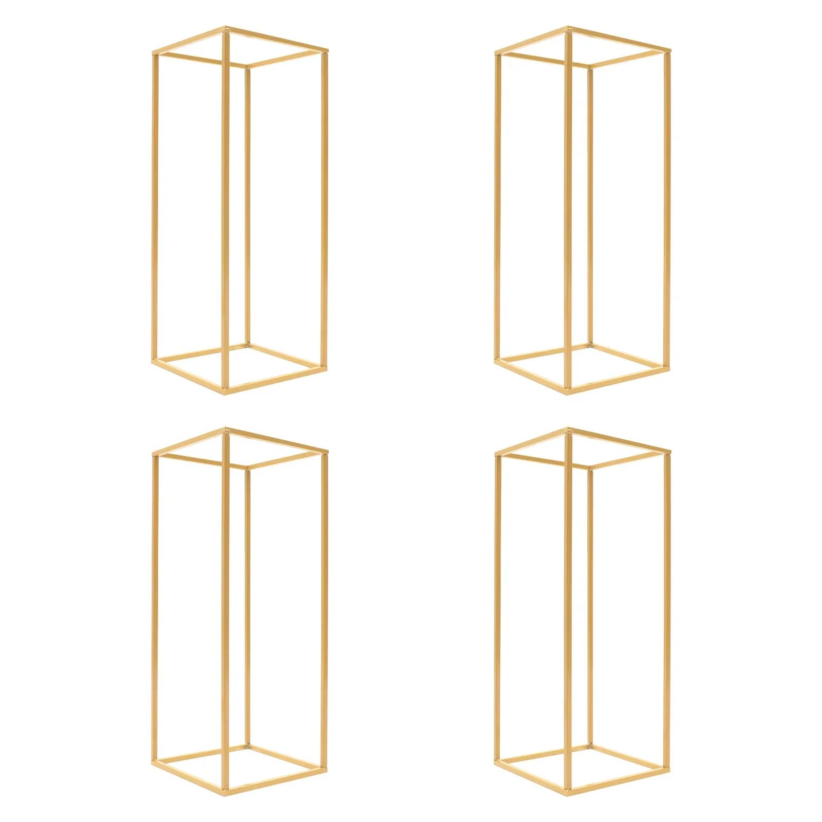 

4piece Metal Flower Stand,Column Vase Wedding Table Decorations,Flower Stand,Party Wedding Table Centerpiece Column Holder Decor золотий