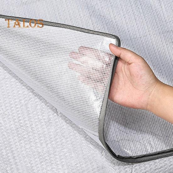 Aufbewahrungsbehälter für unter das Bett, mit Reißverschluss, transparentes Design, große Kapazität, staubdicht, für Kissen, Steppdecken, Kleidung