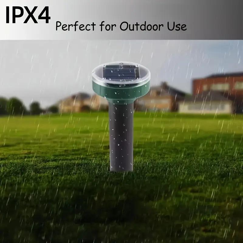 4 Rat Repellents Solar Rat Repellent Technology Repels Snakes, Moles and Gophers for Outdoor Lawns, Gardens and Farms