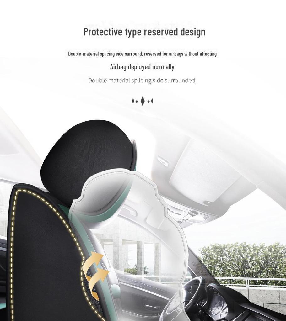 Universeller Leder-Autositzbezug für Great Wall & Haval Modelle: Cannon, H6, Big Dog, M6, First Love, F7 - Voller Kissenbezug