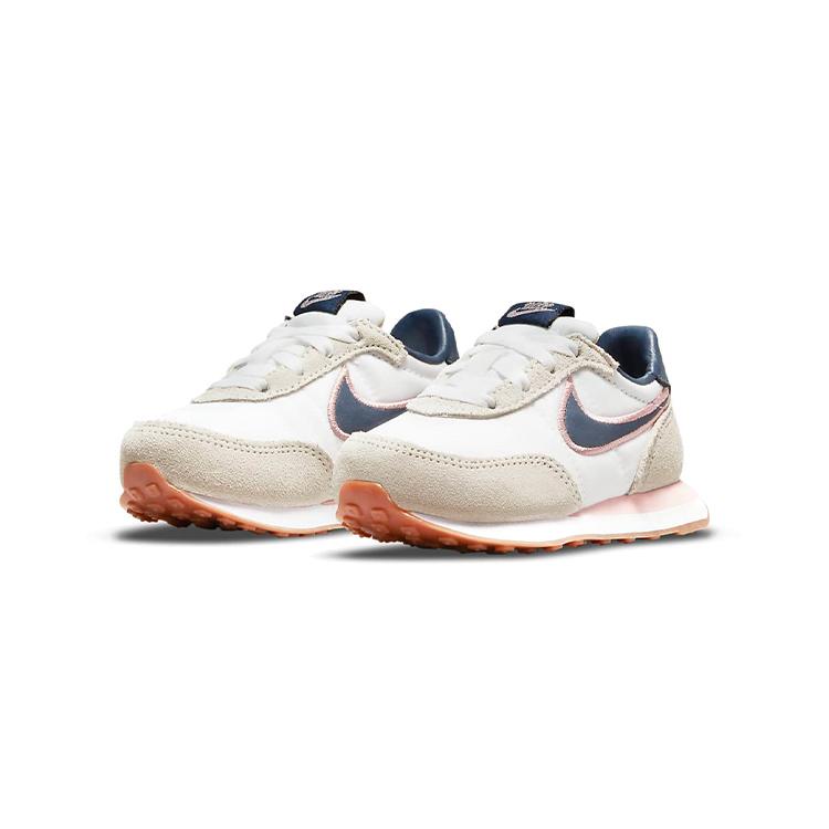 New Nike Waffle Trainer 2 SE Low-Top Toddler Shoes Apricot Blue Powder Infant And Toddler DJ0347-100