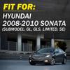 Interior Door Handle For 08-10 Sonata Hyundai Front Left Side Textured Black