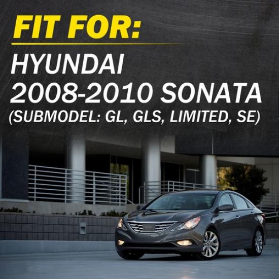 Interior Door Handle For 08-10 Sonata Hyundai Front Left Side Textured Black