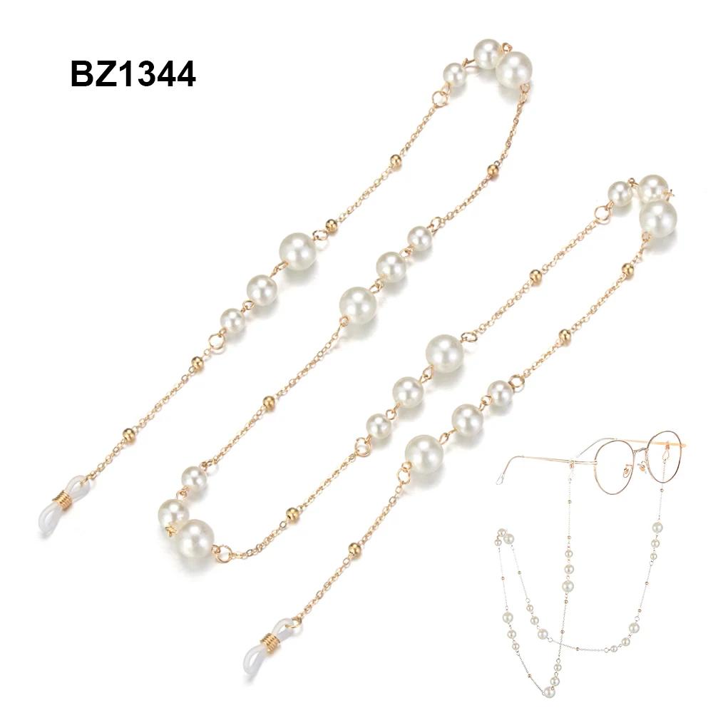New Fashion Sunglasses Chain Glasses Spectacles Pearl Decoration Vintage Chain Holder Cord Lanyard Necklace Eyewear Accessories