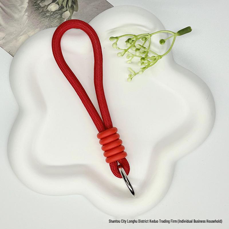 

Versatile Anti-Lost Silicone Lanyard for Keys, Water Bottles, Insulated Cups, and Phones красный