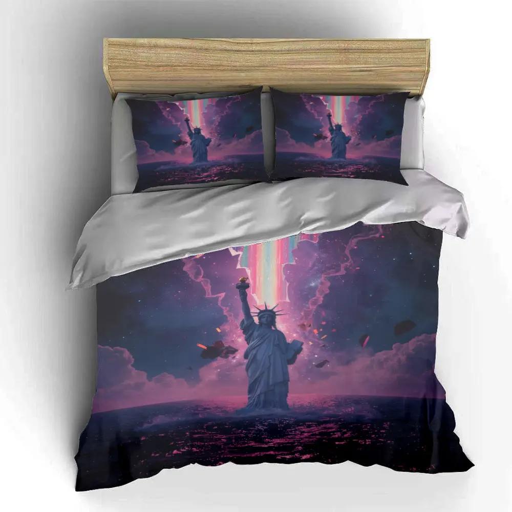 "Statue Creative Decor Set" Soft Comfortable Duvet Cover Bedding Set Included 1*Duvet Cover & 2*Pillowcases gift