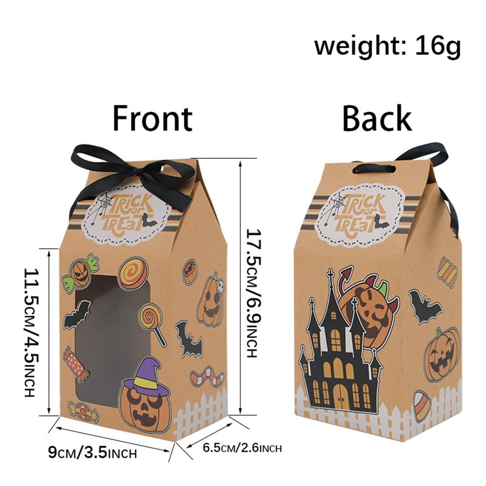 Kraftová papírová krabička Multifunkční balení Dárkové papírové sáčky na sladkosti Skladování dárků