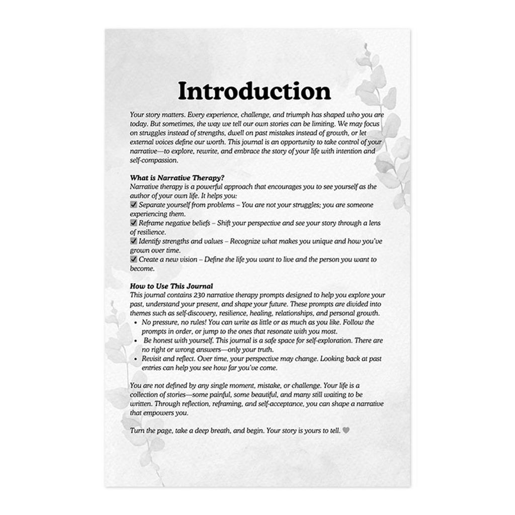 Journal, Record, Self-journal, Explore, Rewrite And Face Your Life Story With Self-compassion