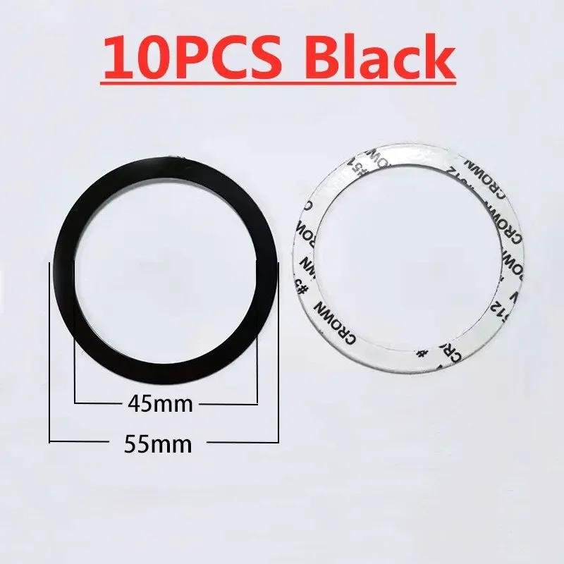 10 Pack Strong Magnetic Metal Plate Ring Universal Pad Sticker Magnet Stand for iPhone Samsung Wireless Charger Car Phone Holder