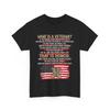 Veterans Shirt, What Is A Veteran? Veterans Day Military Men Dad Shirt