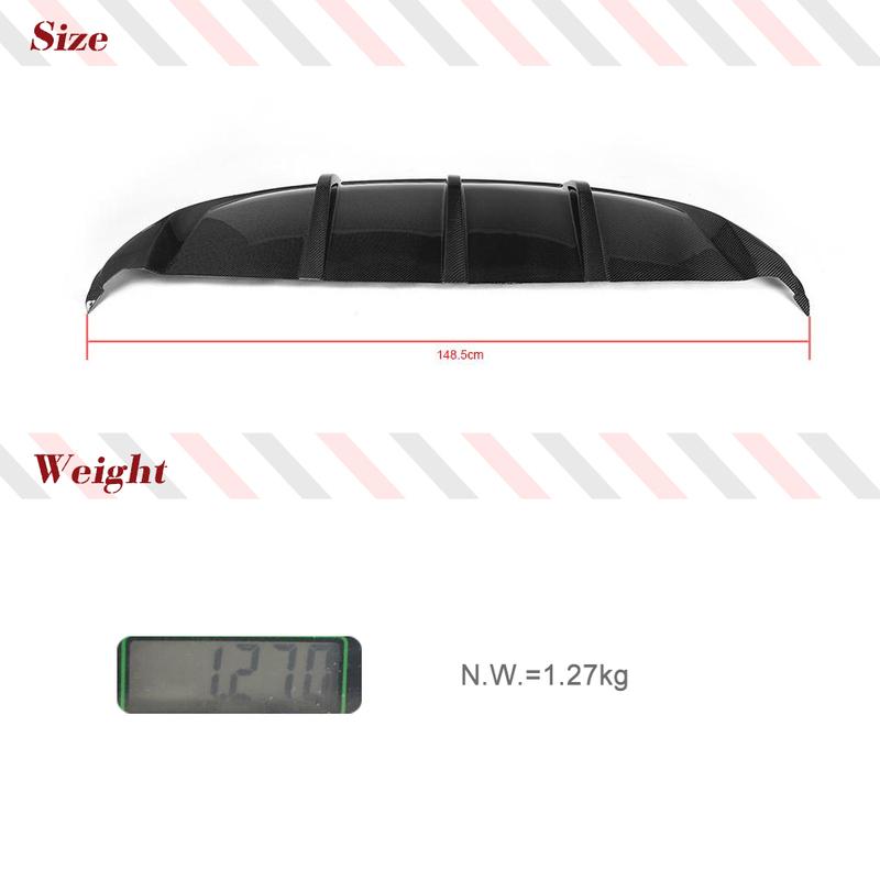 Car Auto Rear Bumper Lip Diffuser Spoiler for BMW X6 E71 35i SUV Base Bumper 2008-2013 Rear Racing Body Kits Carbon Fiber/FRP