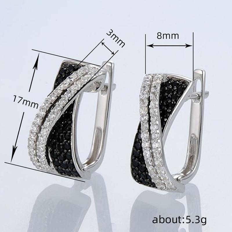 Lindon Fashion Copper Alloy Zircon Jewellery Drop Earrings For Women Wedding Party Gifts