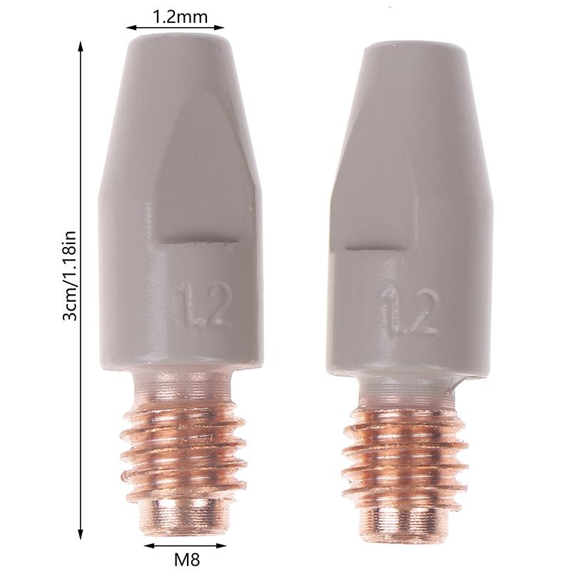 Mig 36Kd Sveisekontaktspisser Belegg Beskytt 30Mm M8 Gassdyse Spiss 0.8/1.0/1.2Mm Mig Sveisepistol Sveiseverktøy Deler