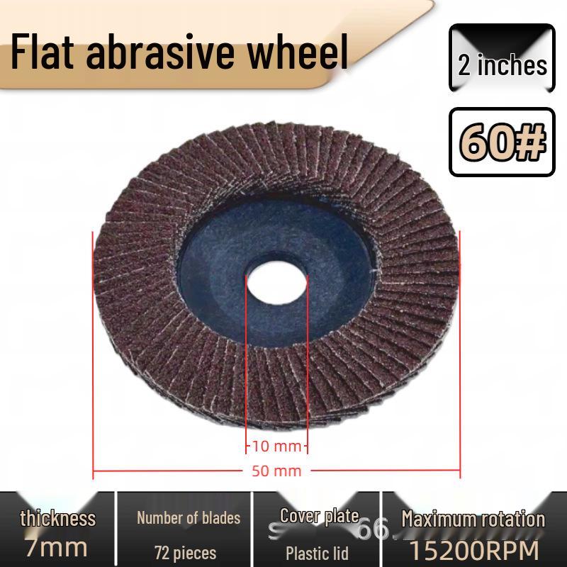 Thickened Plastic Covered Stainless Steel Flap Disc for Metal Polishing and Grinding