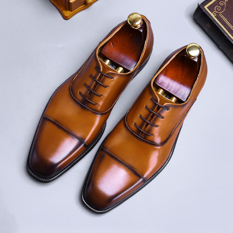 [Velký výprodej] Formální boty Oxford z pravé kůže - Pánské z hovězí kůže pro čtyři roční období