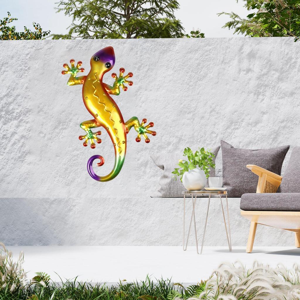 Vivid Wall Decor Gecko Large Hanging Plaque Ornaments Art with
