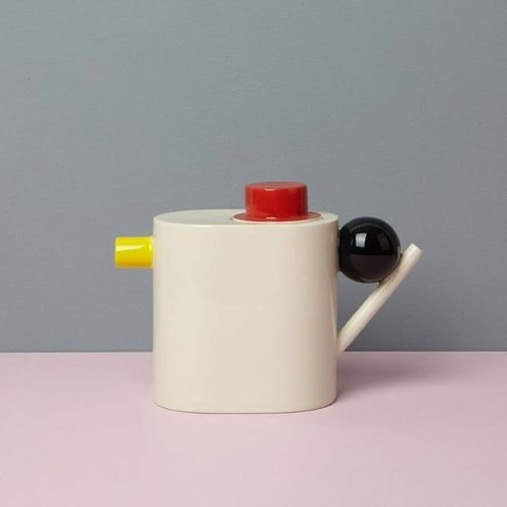 Ceramic Kettle Cup Simple Geometric Sphere Afternoon Tea Ceramic Coffee Cup and Saucer Color Matching Coffee Cup and Saucer